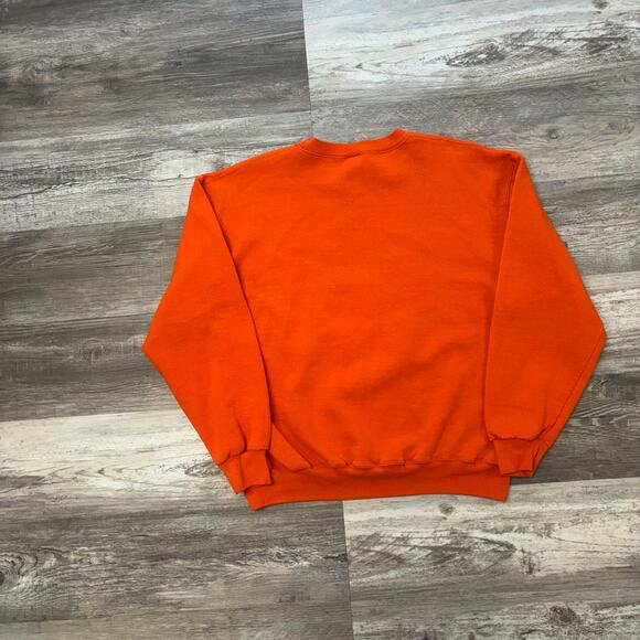 Vintage 90s Russell Athletic Tiger Cheerleader Orange Womens L Sweatshirt School - Picture 2 of 7